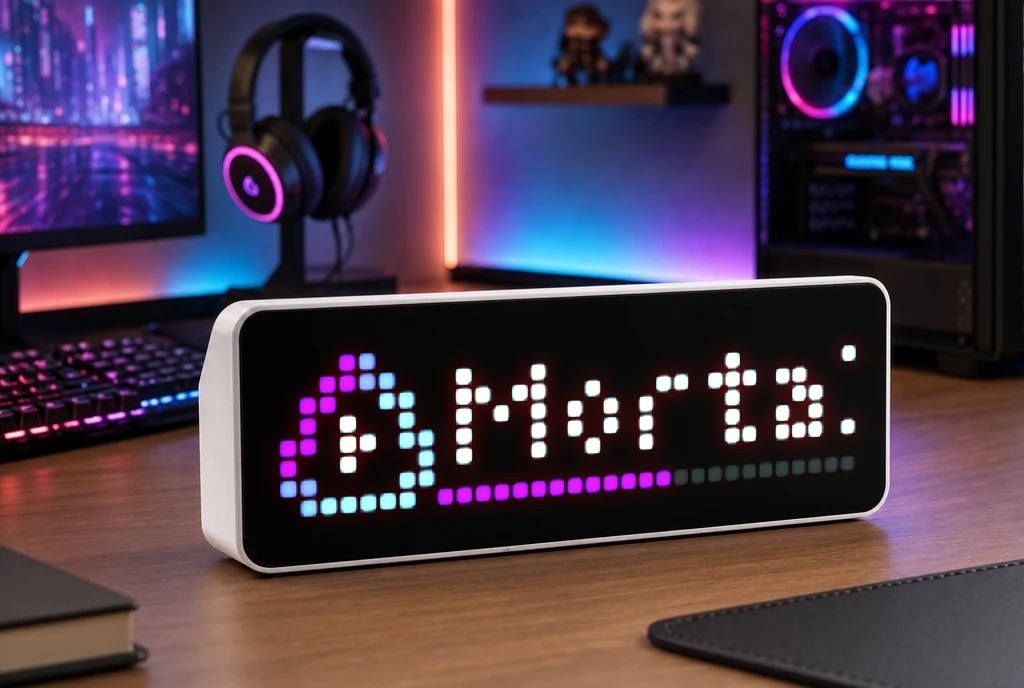 Jellyfin Status shown on an AWTRIX display