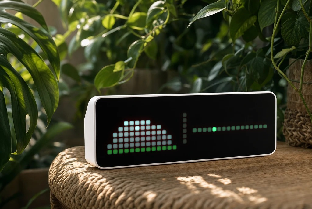 Pet Rock shown on an AWTRIX display