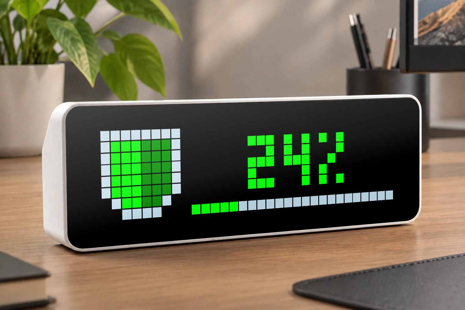 Pihole Status shown on an AWTRIX display