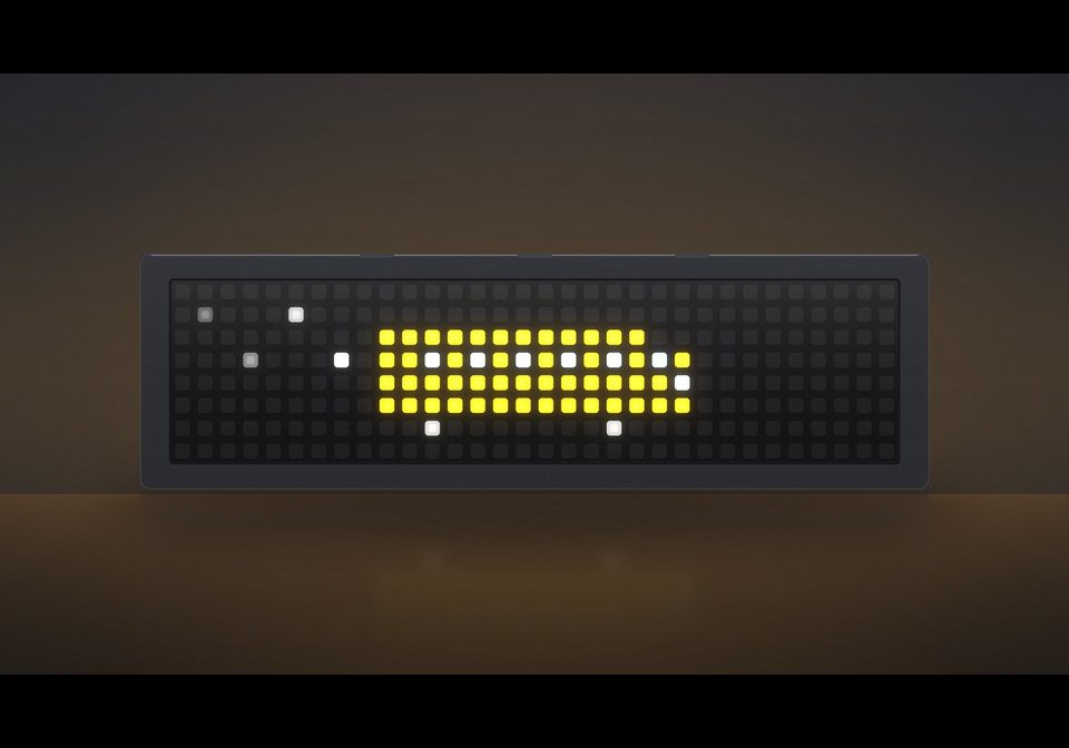 Bus Time Alert for Kids shown on an AWTRIX display
