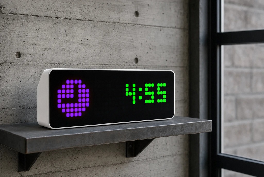 Standup Timer shown on an AWTRIX display