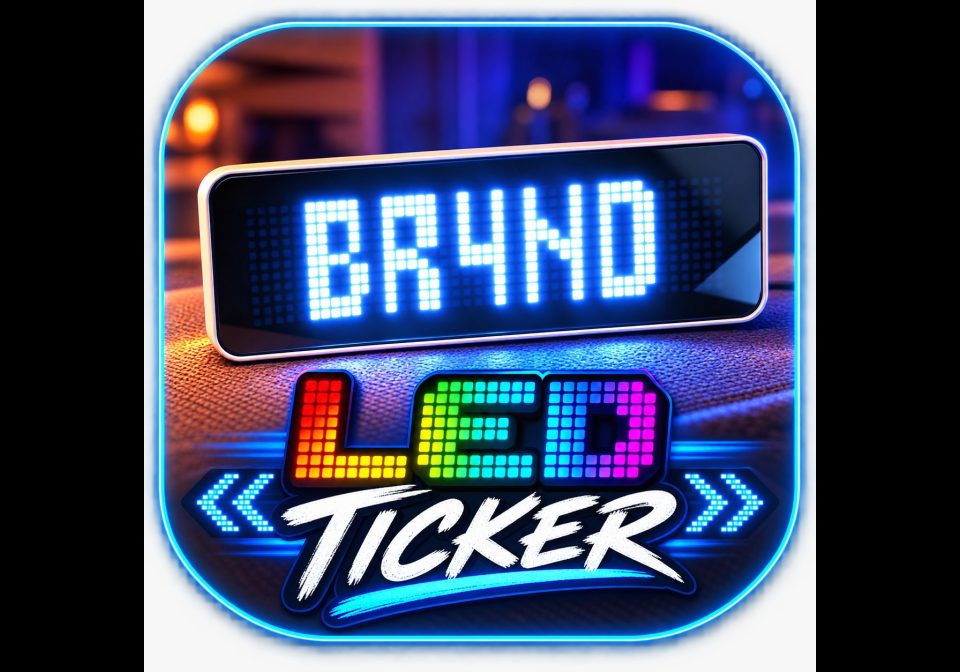 LED ticker shown on an AWTRIX display