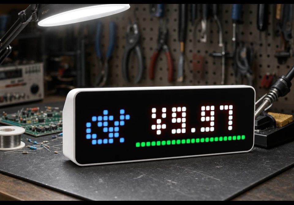 DeepSeek Balance shown on an AWTRIX display